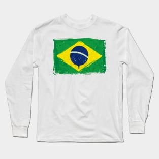 Brazil Flag Long Sleeve T-Shirt